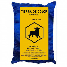 TIERRA COLOR AZUL   BOLSA      1KG      