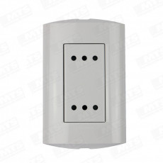Enchufe Bticino Doble 2p+t 10a 250v