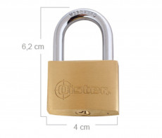 CANDADO OISTER XTRA FIERRO          40mm