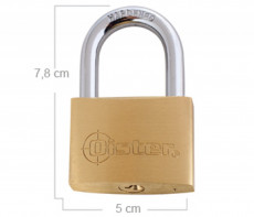 CANDADO OISTER XTRA FIERRO          50mm