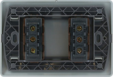 Enchufe Genesis Doble 10a Dorado