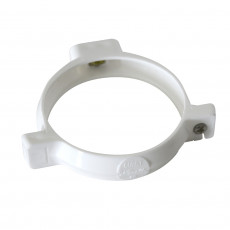 Abrazadera Tubo Blanco P25          80mm