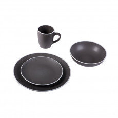 SET VAJILLA 16 PZAS GREY                