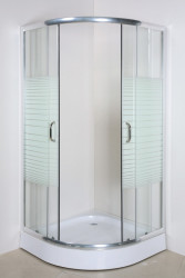 Showerdoor Curvo 90x90x1.95 Vidrio Temp.