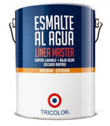 ESMALTE AGUA TRICOLOR MASTER INTERM.1/4G