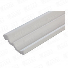 Moldura 1/2 Cana   E7  50x46mm  Bco 2m