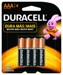 Pilas Duracell Chica Aaa (4 Unid.)