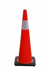 Cono Senalizacion Naranja C/cinta    36