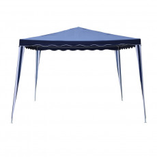 Toldo Azul   Polyester Tubo Acero 3x3 Mt