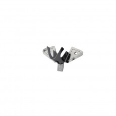 CORTINA SOPORTE TECHO CROMADO      12 mm