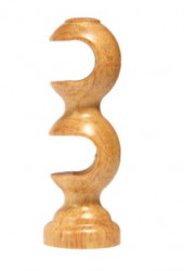 CORTINA SOPORTE DOBLE MADERA MIEL35/35mm