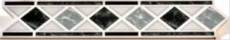 Listel Rombo Gris (set 4 Unid) 5.5x26cm