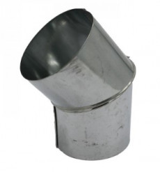 Codo Ventilacion Galvanizado     4''x45gr