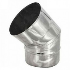 Codo Ventilacion Galvanizado     6''x45gr
