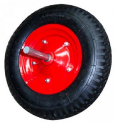 Rueda P/carretilla C/eje 8x13x3.5'' 4tel.