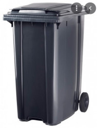 Contenedor Plastico C/tapa Gris    240lt