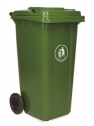 Contenedor Basura C/tapa 120lt Verde