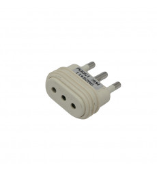Adaptador Gewiss Ind.2p+t 16a U.10a Blco
