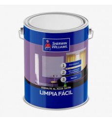 Esmalte Agua S&w Limpia Facil Blanco 1gl