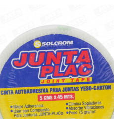 HUINCHA JUNTURA YESO CARTON 5 cm x 45 Mt