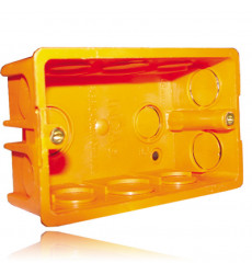 CAJA EMBUTIDA 5/8-3/4 NARANJA           