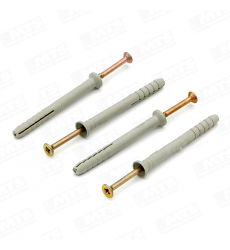 TARUGO NYLON + CLAVO/TORNILLO N6 X 40Z  