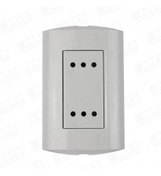 Enchufe Bticino Doble 2p+t 10a 250v