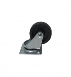 RUEDA DE GOMA LIOI BASE METALICA    40MM