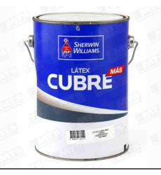 Latex Sherwin Cubre Mas Marfil 1gl
