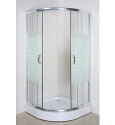 Showerdoor Curvo 90x90x1.95 Vidrio Temp.