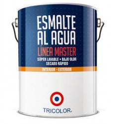 ESMALTE AGUA TRICOLOR MASTER INTERM.1/4G