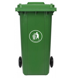 Contenedor Plastico C/tapa Azul 240lts.