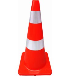 Cono Senalizacion Naranja C/cinta    28