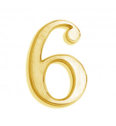 NUMERO 6 BRONCE POLI 171-7 SP        7CM