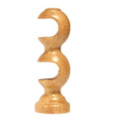 CORTINA SOPORTE DOBLE MADERA MIEL35/35mm