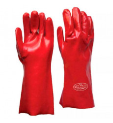GUANTE PVC ROJO                      14