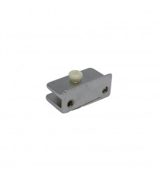 SOPORTE VIDRIO RECTANGULAR CROMO        