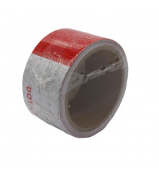 CINTA REFLECTANTE BLANCA-ROJO 50 mmx 5Mt