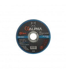 DISCO CORTE METAL ALPHA   4.1/2  1.6 mm"
