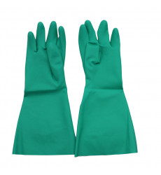 GUANTE LATEX NITRILO COLOR VERDE TALLA 7