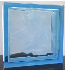 Bloque Vidrio P/panel Blue  190x190x80mm