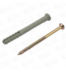 TARUGO NYLON + CLAVO/TORNILLO N8 X 80Z  