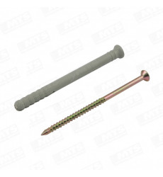 TARUGO NYLON + CLAVO/TORNILLO N8 X 100Z 