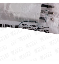 Enchufe Macho Salida 45º 10a 2p+t Blanco